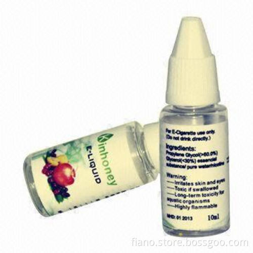 Non-flammable E-liquid, Used to Refill Empty Electronic Cigarette Cartridges, 10mL Capacity